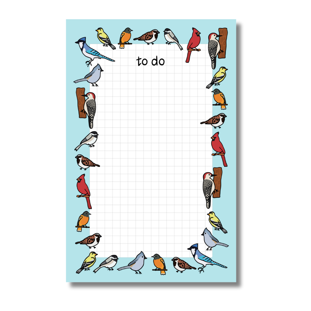 Backyard Birdwatching To Do Notepad