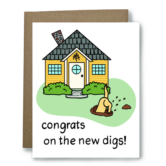 Congrats on the New Digs - New House Card
