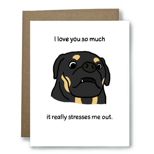 Love Card - Anxious Dog