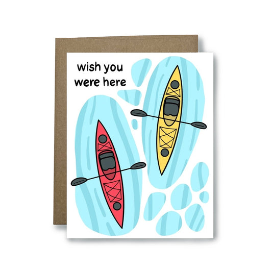 Wish You Were Here Kayaking Card