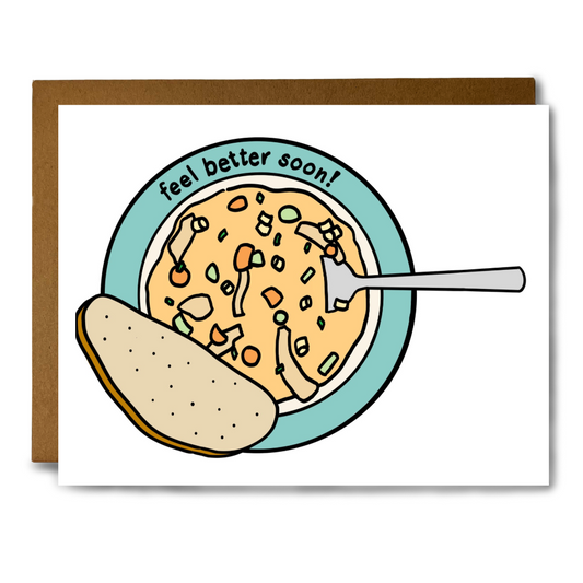 Cozy Soup Get Well Card