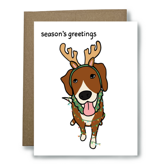 Season's Greetings from the Reindeer-Dog