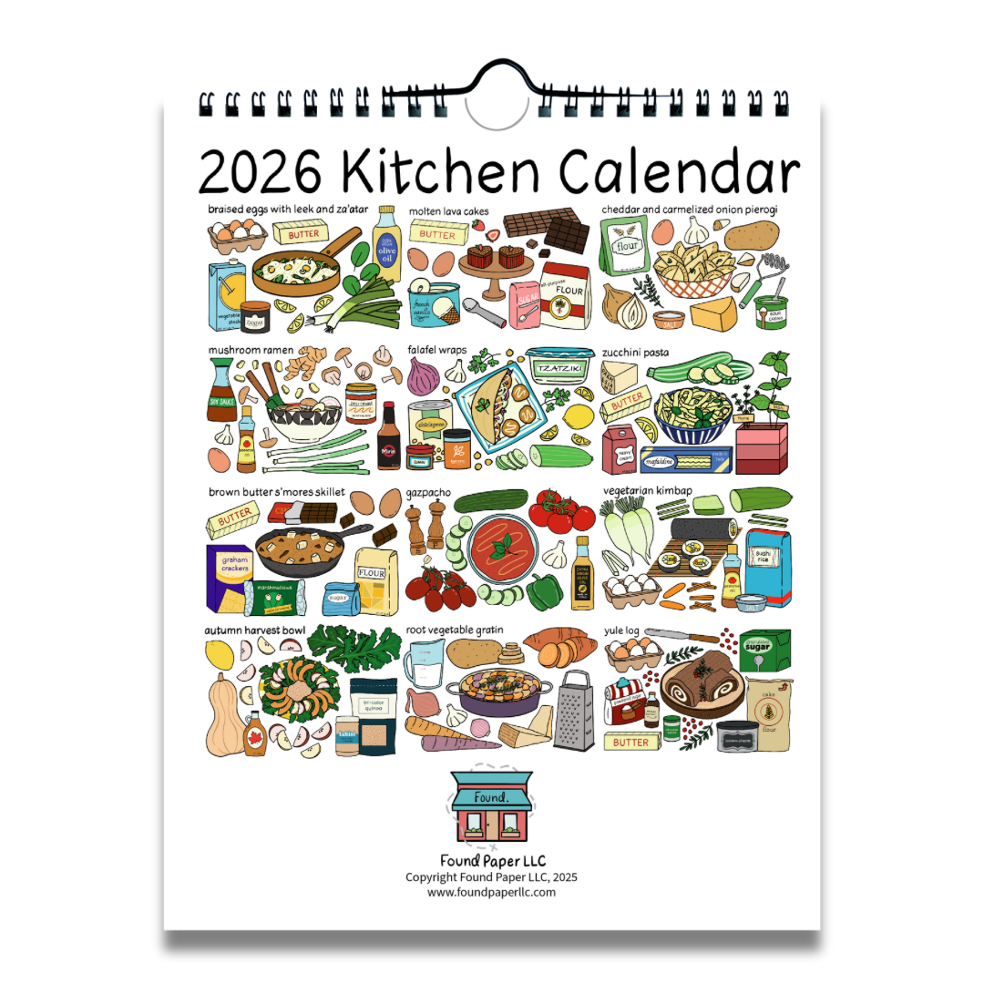 2026 Kitchen Wall Calendar