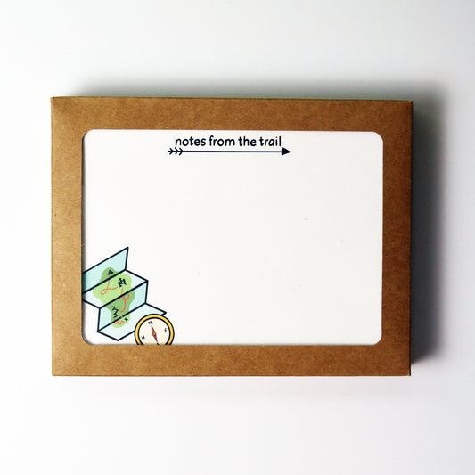 Notes from the Trail stationery set