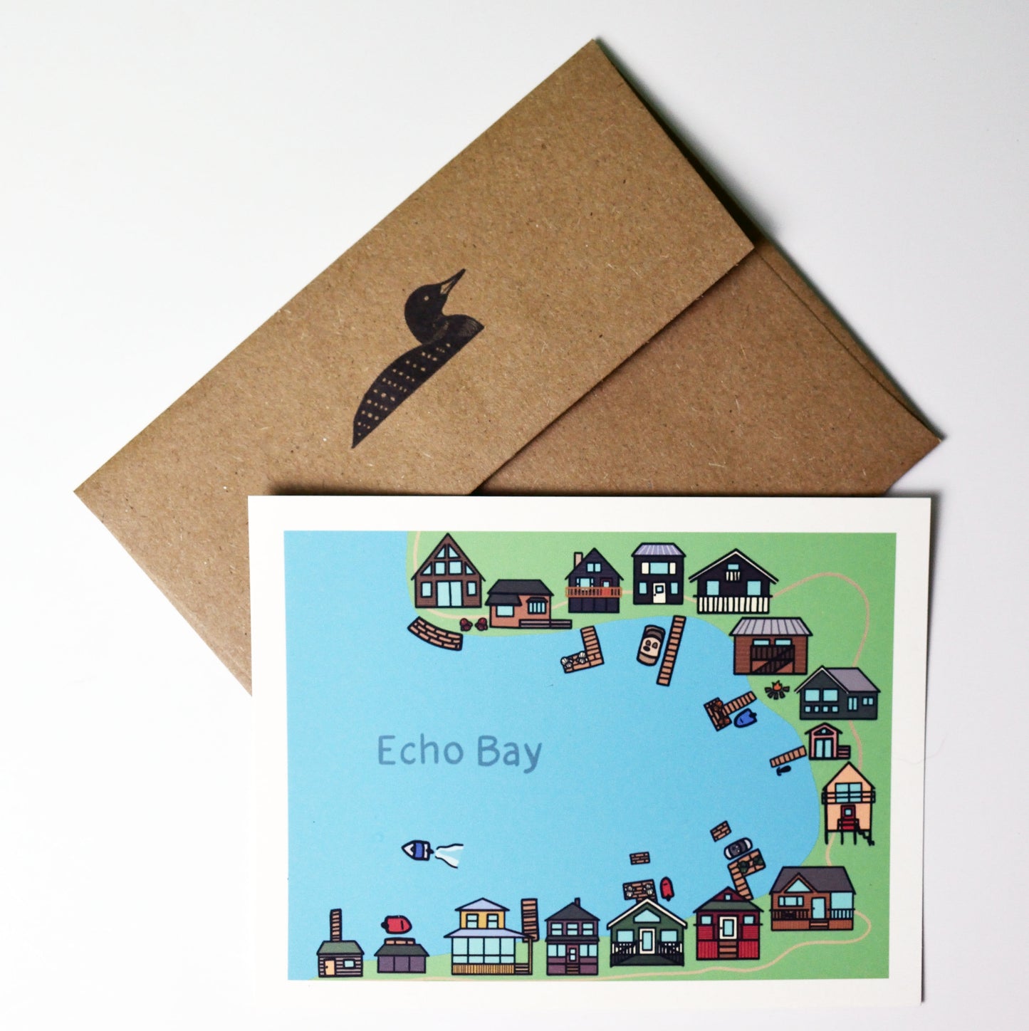 Limekiln Lake stationery set