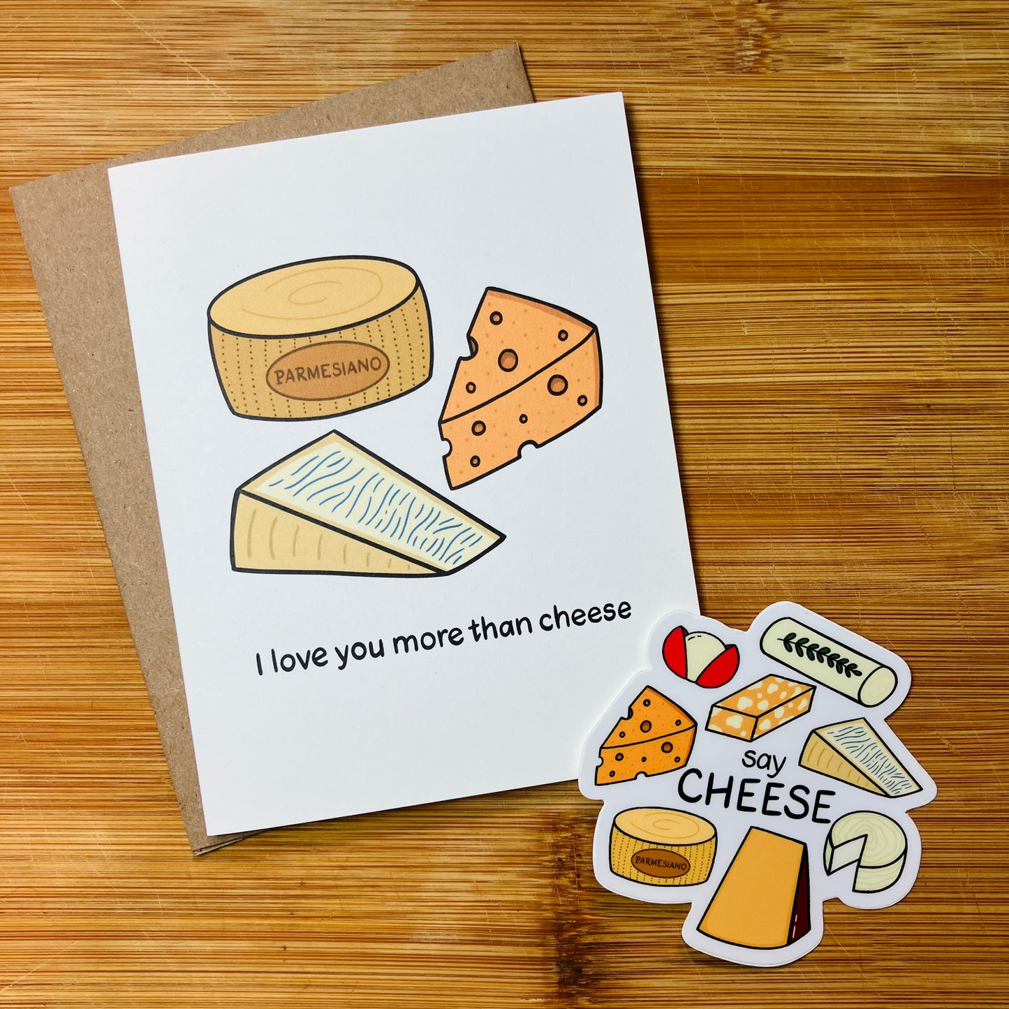 Cheese Lover's Say Cheese Sticker