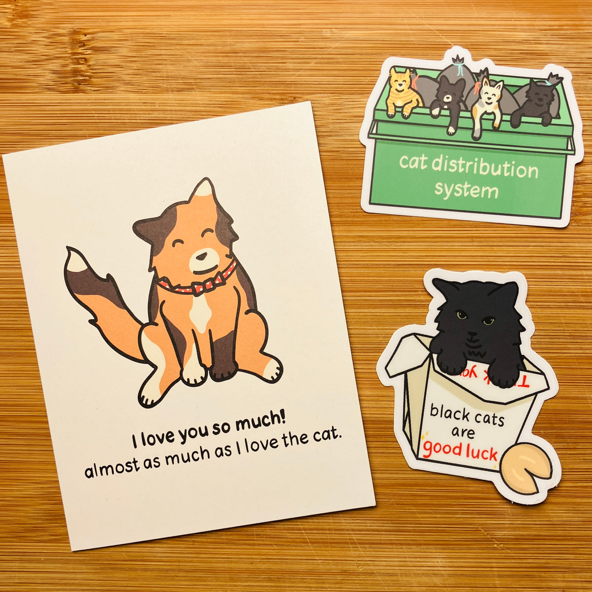 Cat Distribution System Dumpster Sticker