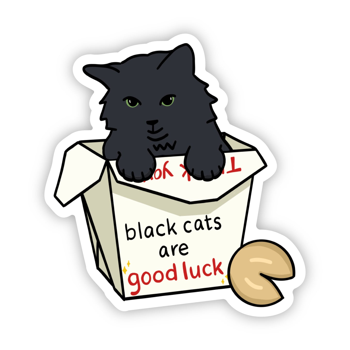 Black Cats are Good Luck Sticker