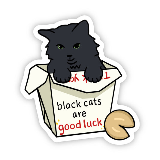 Black Cats are Good Luck Sticker