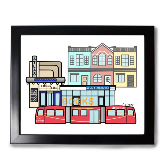 H Street Art Print