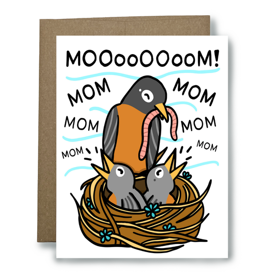 & All the Baby Birds Yell "Mom!" Mother's Day Card