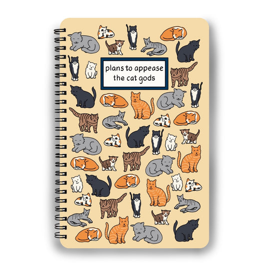 Plans to Appease the Cat Gods Notebook