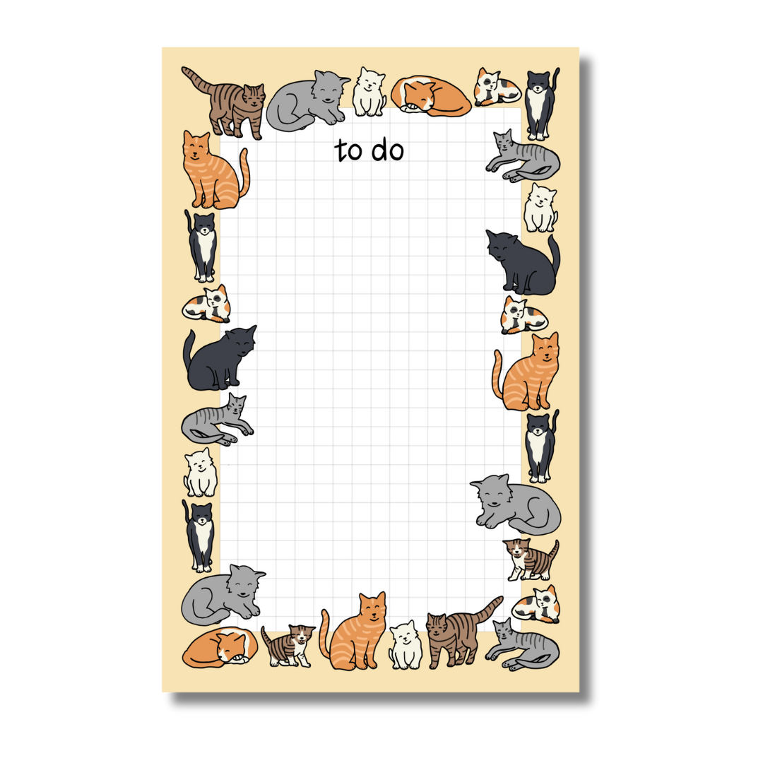 Cats To Do Notepad