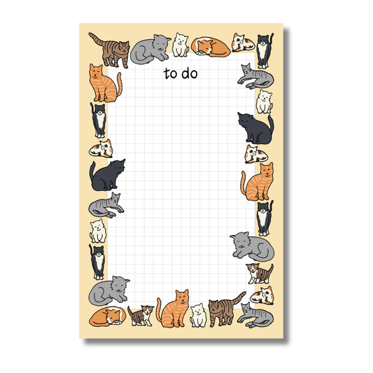 Cats To Do Notepad