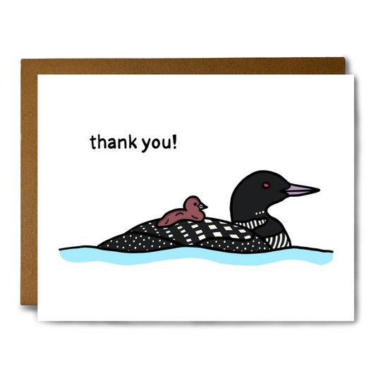Baby Loon Thank You Card