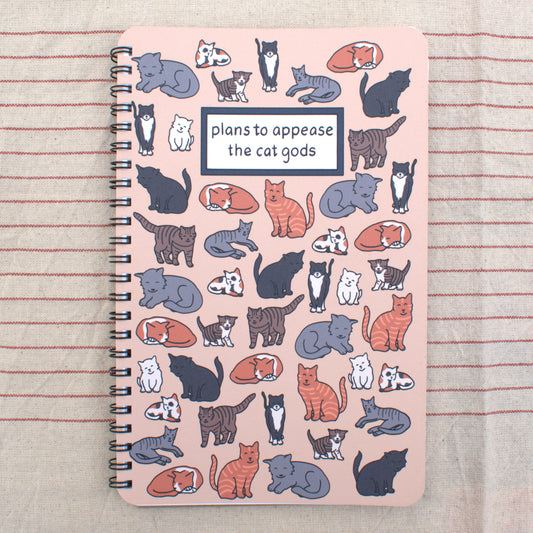 Plans to Appease the Cat Gods Notebook