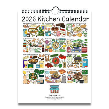 2026 Kitchen Wall Calendar