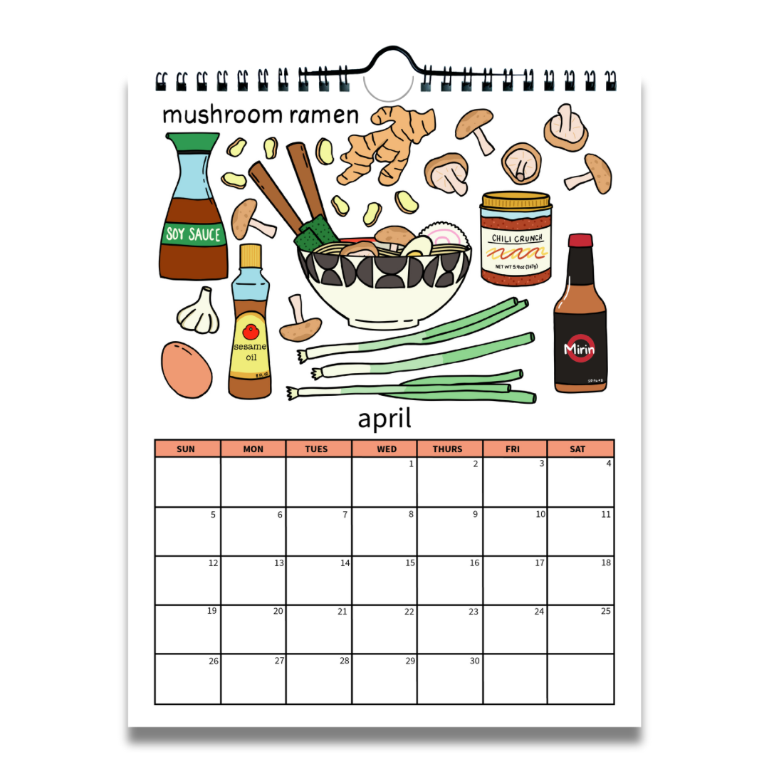 2026 Kitchen Wall Calendar