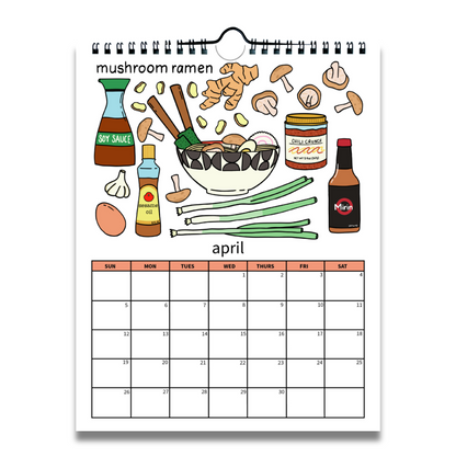 2026 Kitchen Wall Calendar