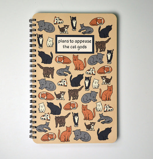 Plans to Appease the Cat Gods Notebook