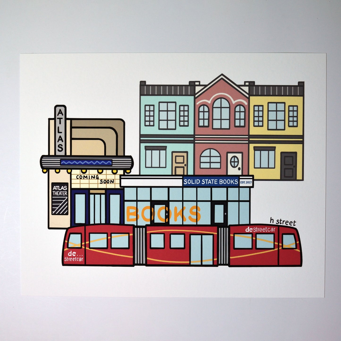 H Street Art Print