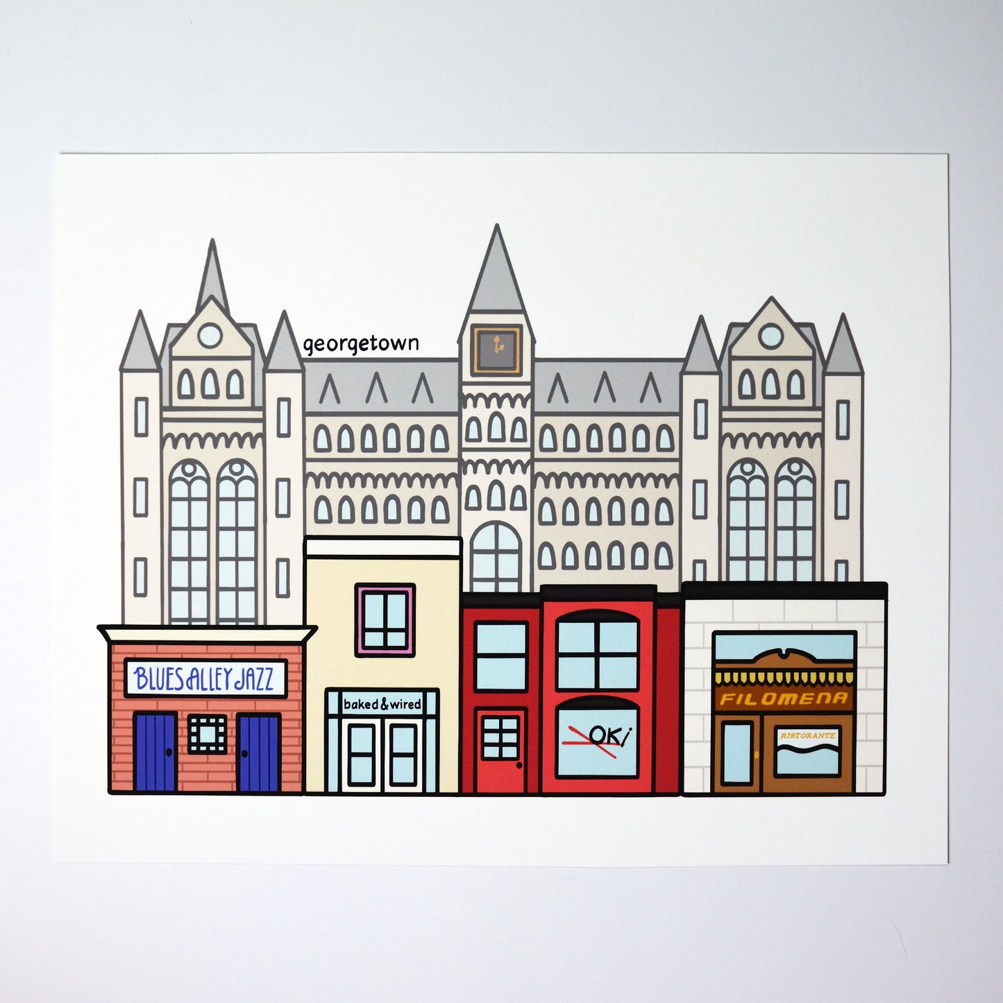 Georgetown Art Print