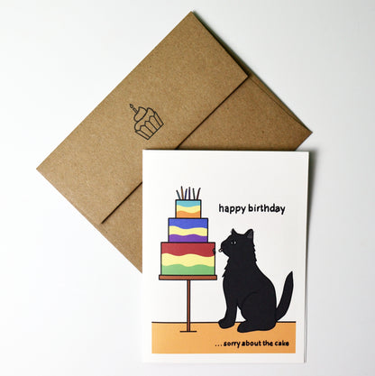 Stolen Cake Birthday Card