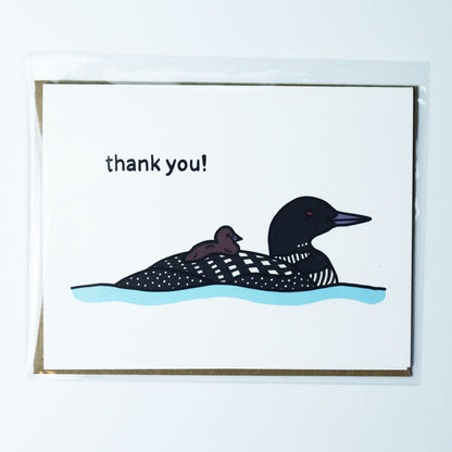 Baby Loon Thank You Card