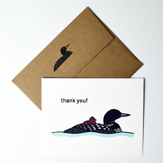 Baby Loon Thank You Card