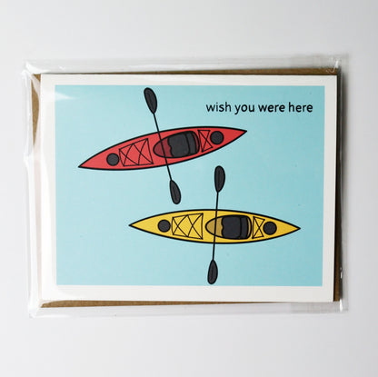 Wish You Were Here Kayaking Card