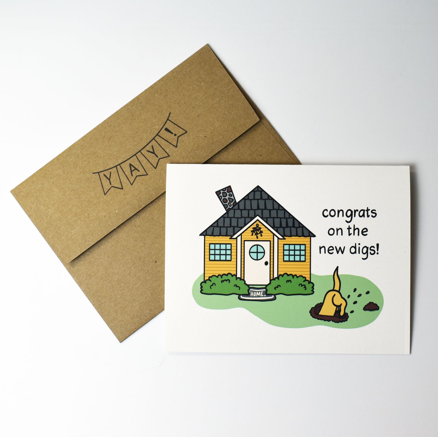 Congrats on the New Digs - New House Card