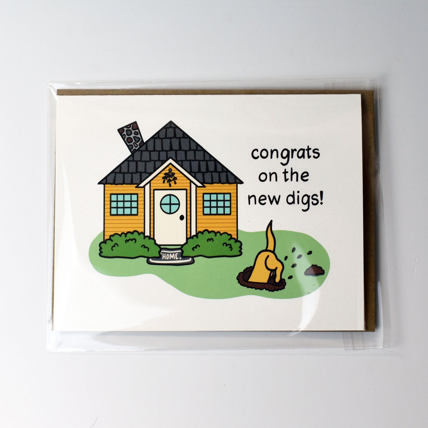 Congrats on the New Digs - New House Card