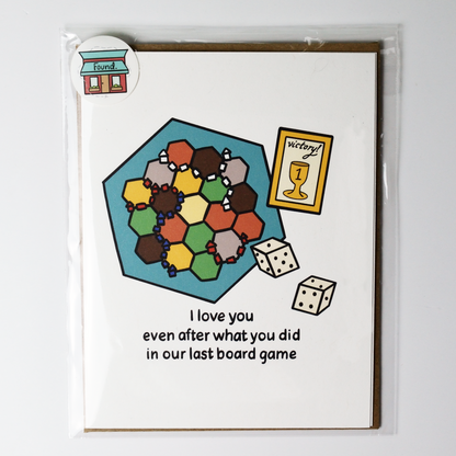 Love & Board Games Card