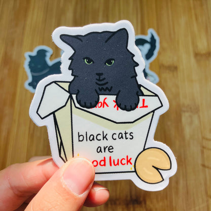 Black Cats are Good Luck Sticker