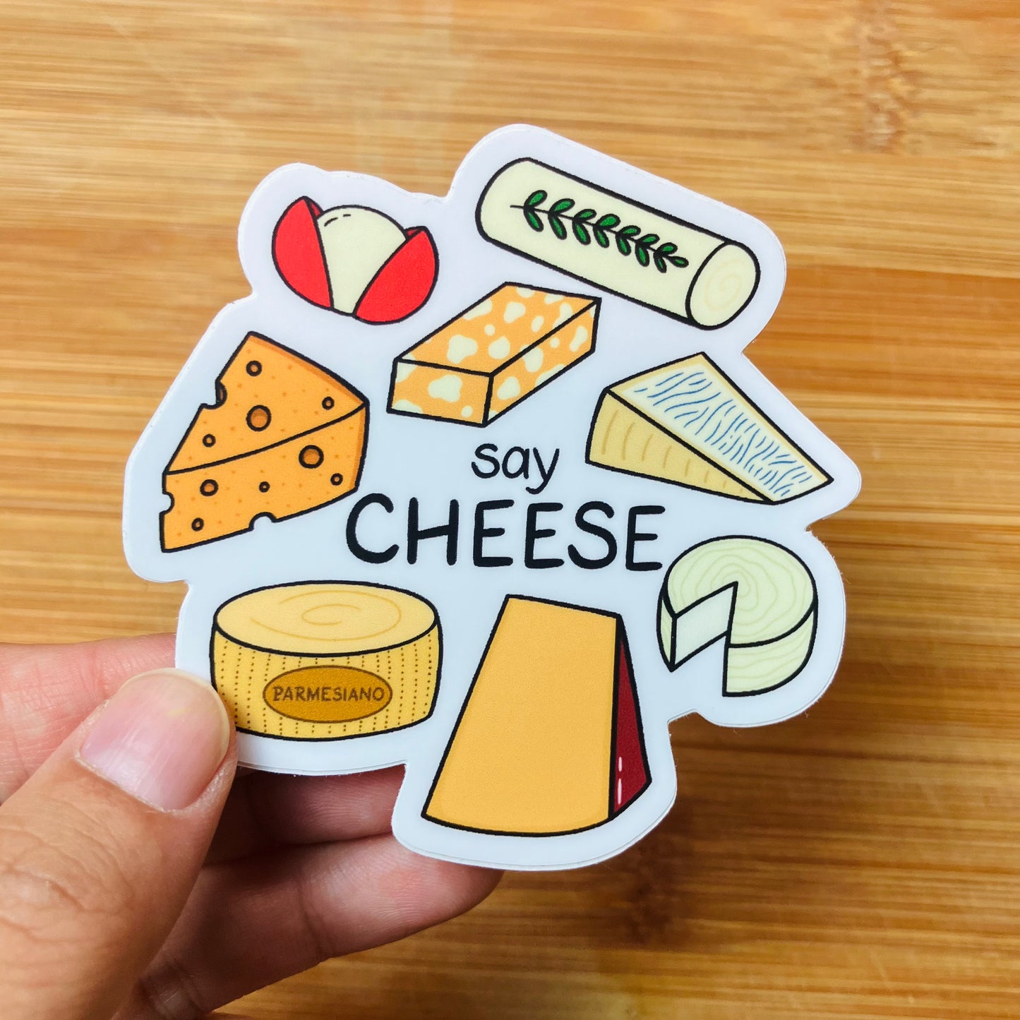 Cheese Lover's Say Cheese Sticker