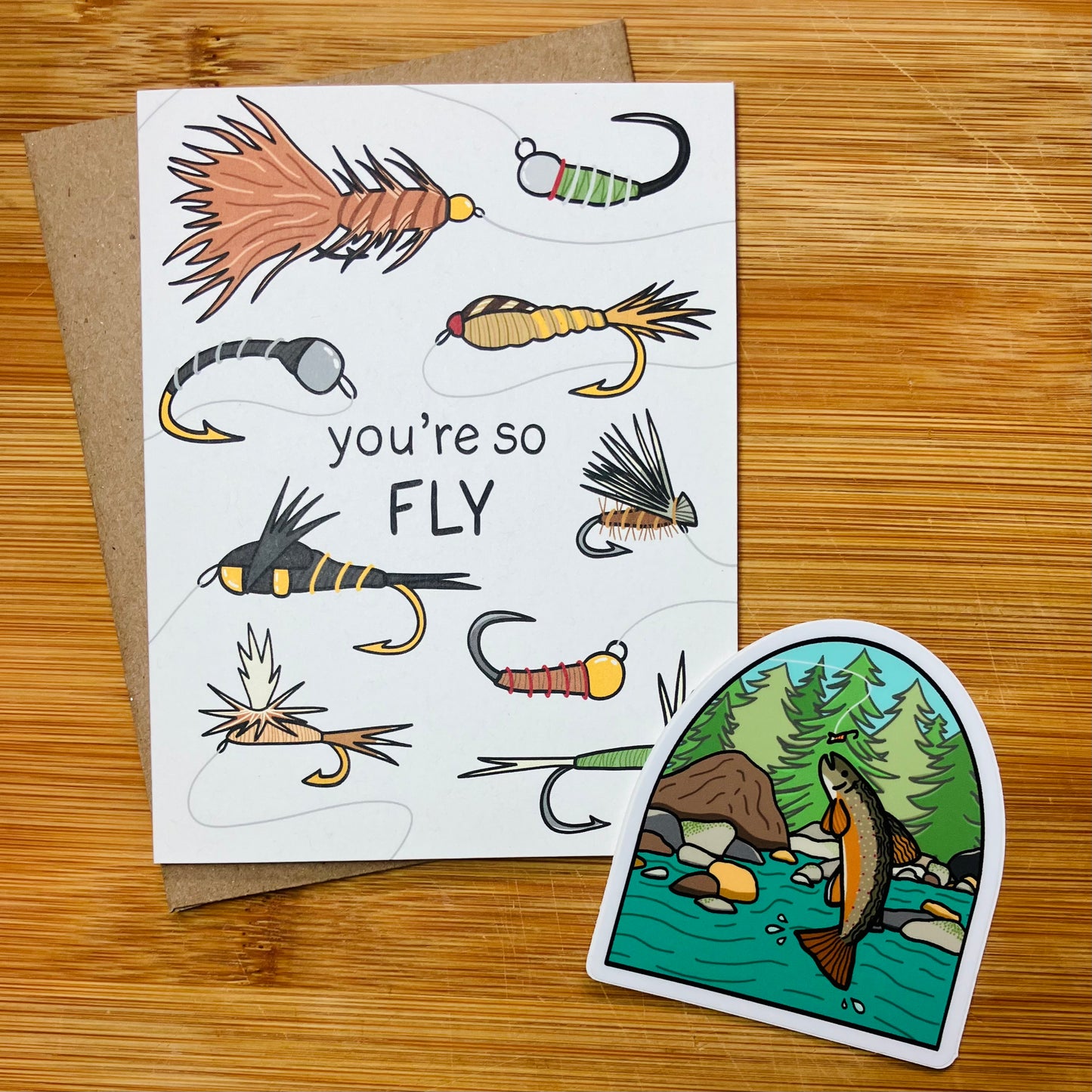 You're So Fly Fly Fishing Card