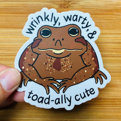 Toad-ally Cute Sticker