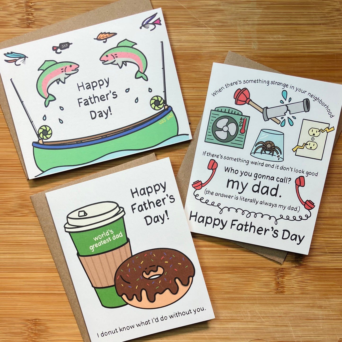 Who You Gonna Call? Dad. Father's Day Card