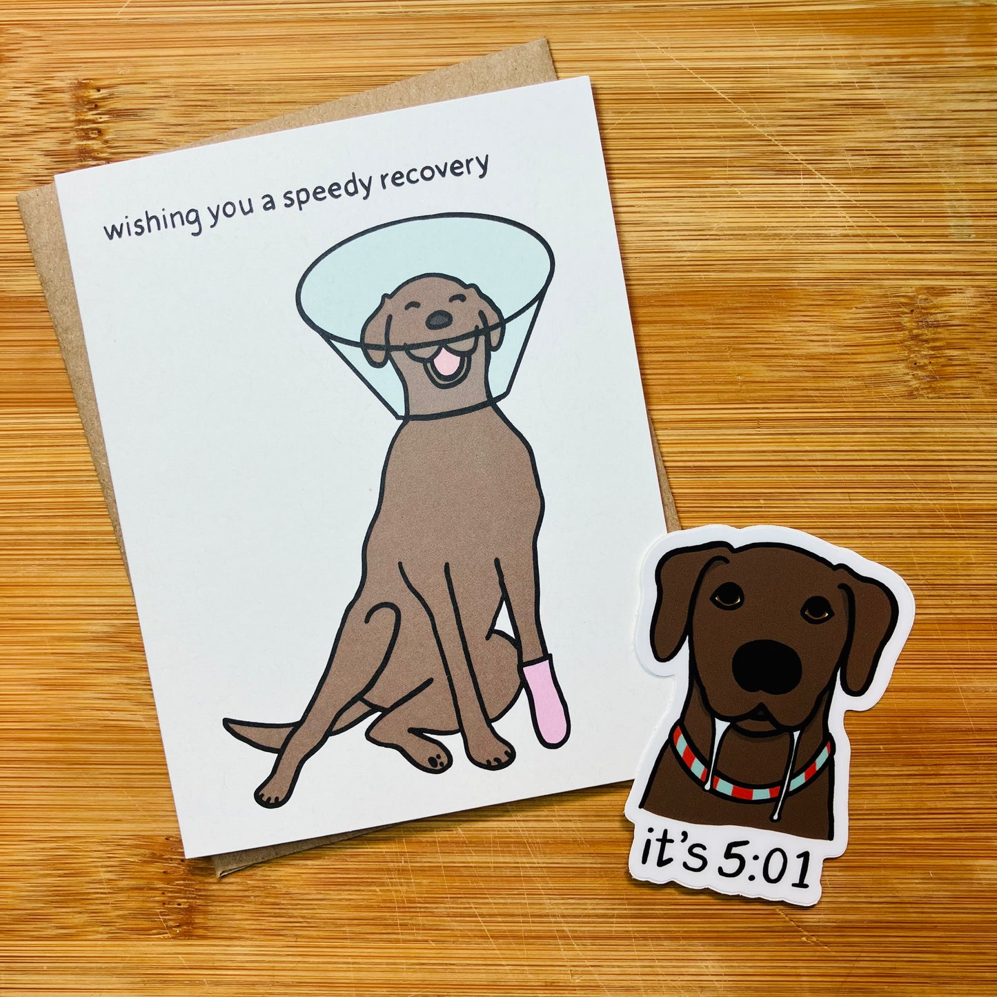 It's 5:01 Drooling Dog Sticker