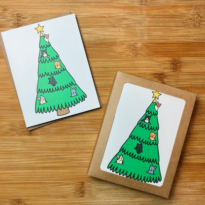 Merry Cat-mas Christmas Card