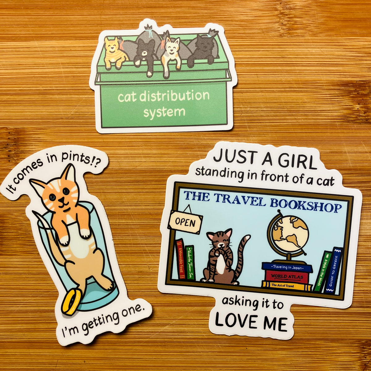 Cat Distribution System Dumpster Sticker