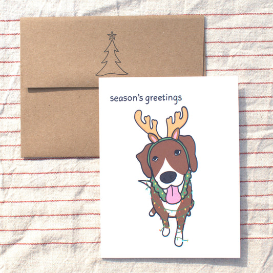Season's Greetings from the Reindeer-Dog