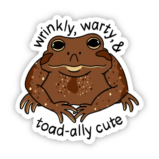 Toad-ally Cute Sticker