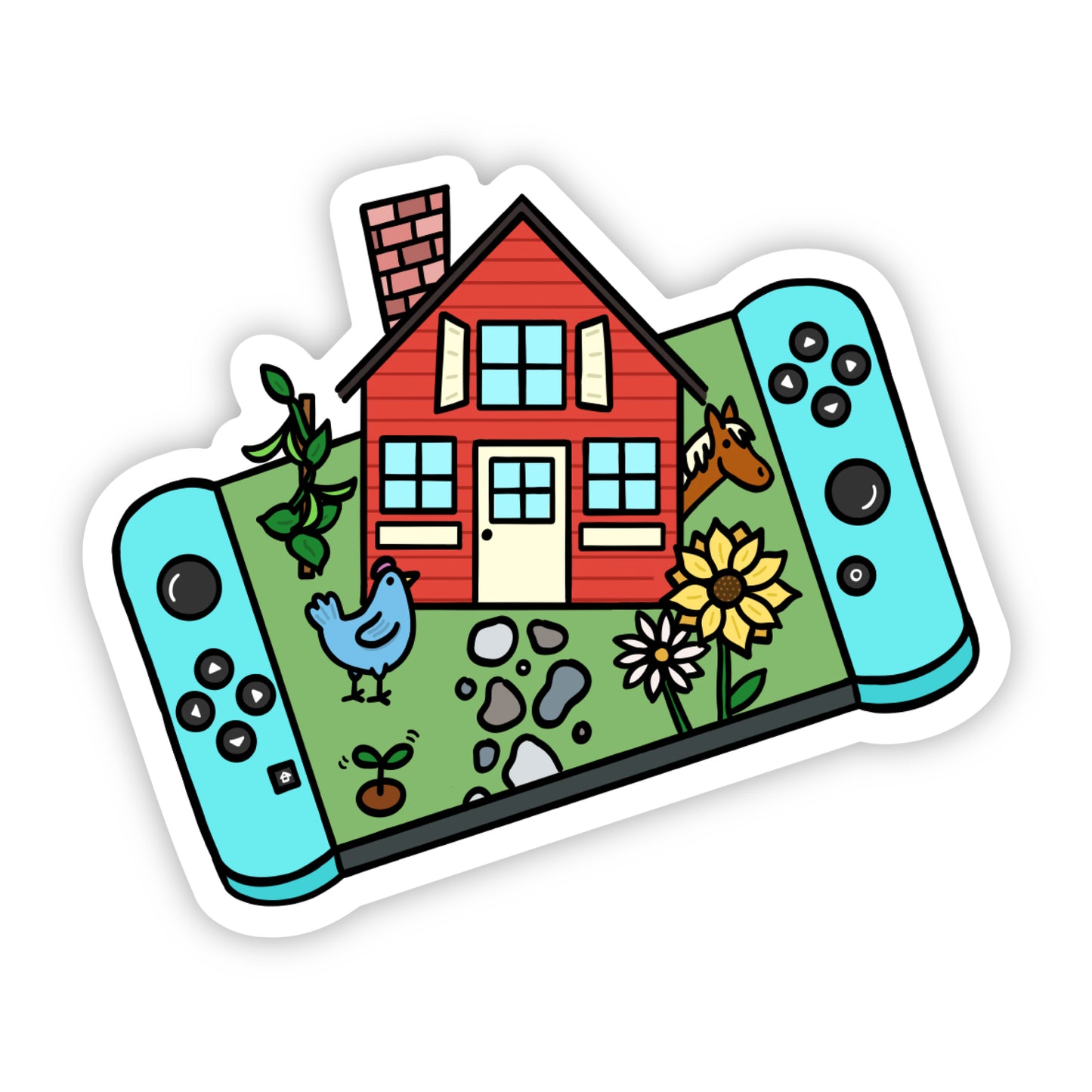 Busy with My Virtual Farm Sticker