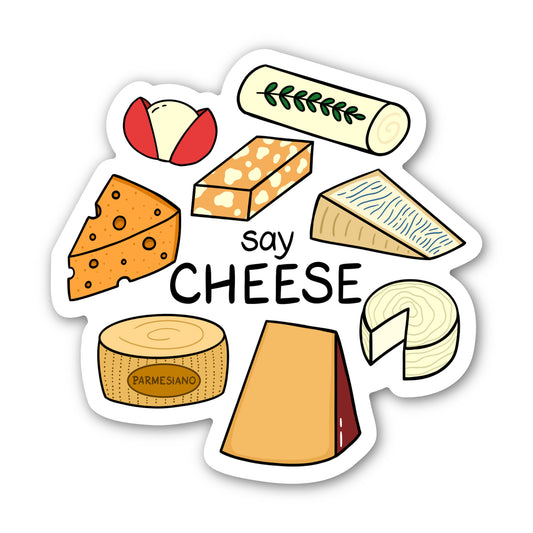 Cheese Lover's Say Cheese Sticker
