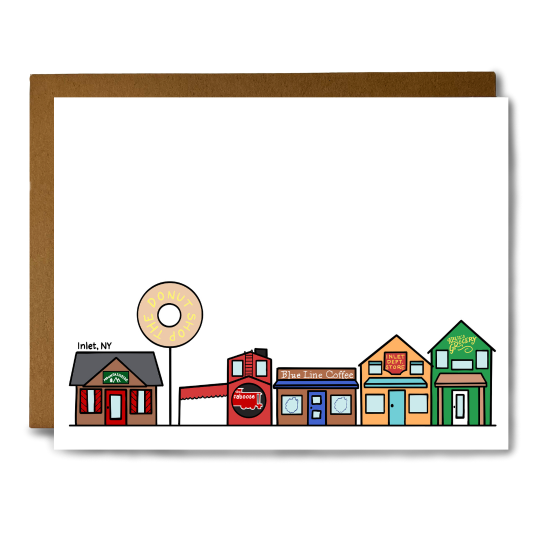 Inlet, NY stationery set