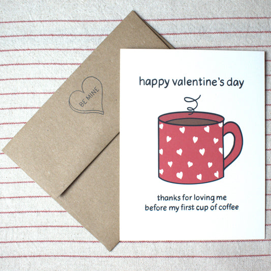 Coffee Lover's Valentines Card