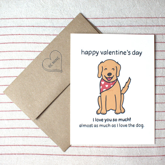 Dog Lover Valentines Card