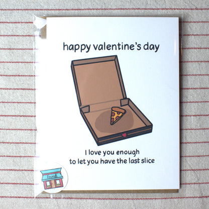 Pizza Lover's Valentines Card