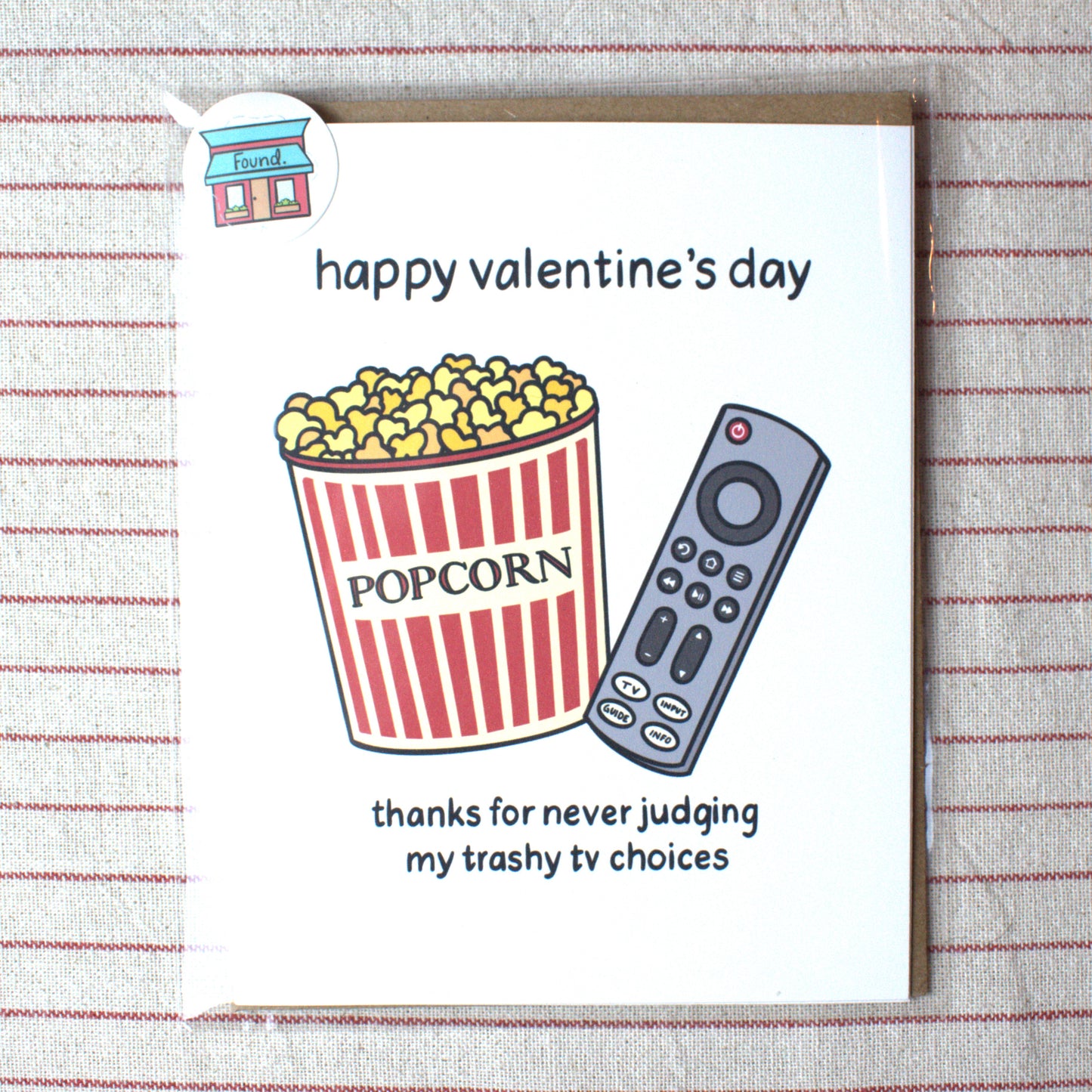 TV Lover's Valentines Card